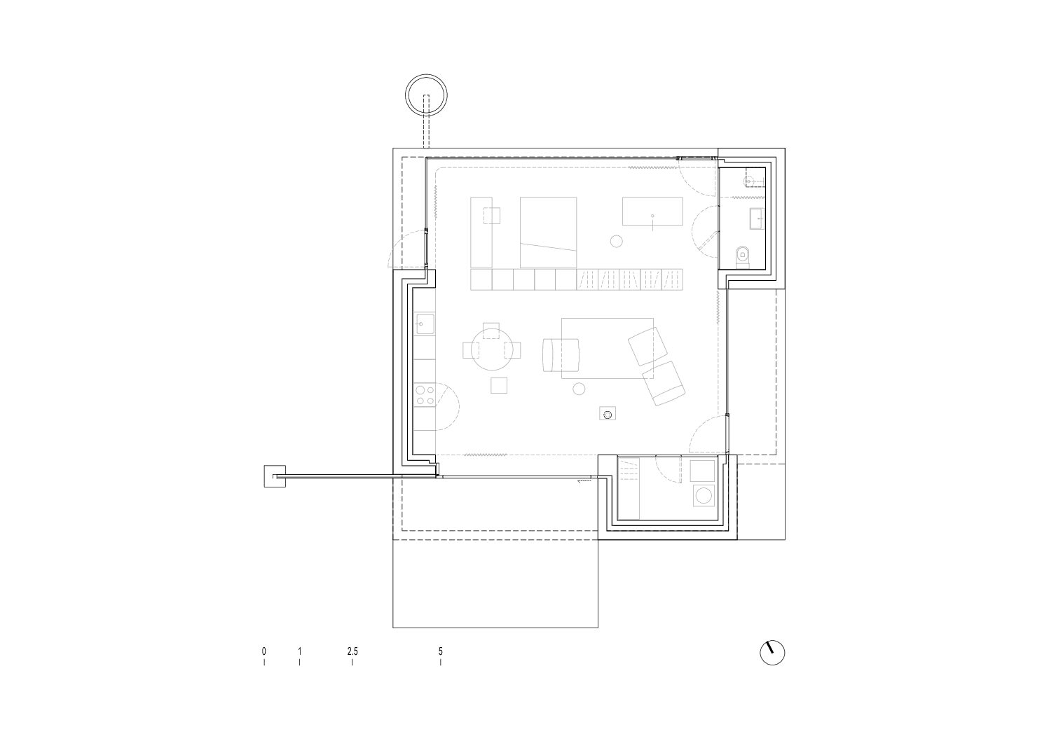 Tomaž Ebenšpanger (Skupaj arhitekti)_HIŠA NA ROBU RAVNICE_tloris